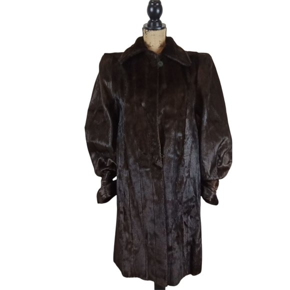 Siberian Fur Co. Minneapols MN Vintage Wild Mink Fur Coat